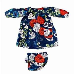 Tea Collection Floral Dress/Diaper Cover